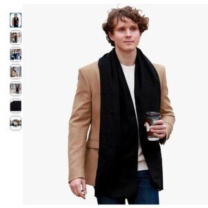 NEW! FULLRON Men Winter Scarf Soft Warm Long Cashmere Feel Scarves